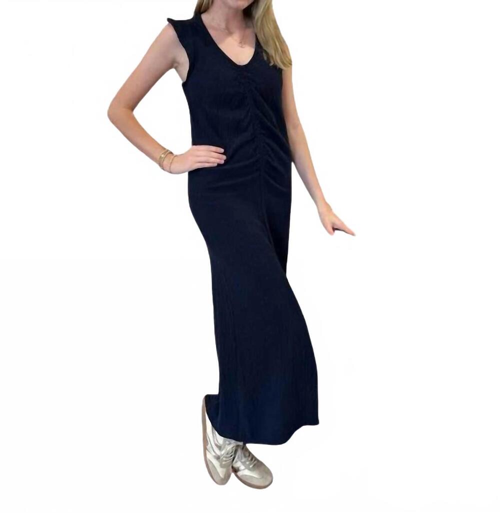 NEW BOBI women's cinched front dress in galaxy